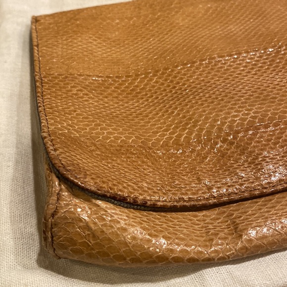 Beirn Camel Python Clutch - Picture 2 of 6
